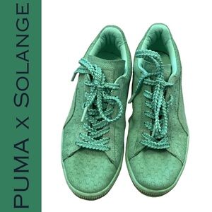 PUMA Solange Suede Classic Squares Geo Green Women’s 7.5 Limited Edition Sneaker